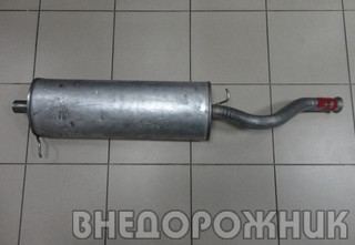 Глушитель ВАЗ-1119 хэтчбэк (аллюминизир. сталь)