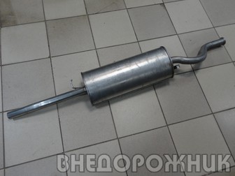 Глушитель ВАЗ-2110 с.о. до 2007 г.(аллюминизир. сталь)