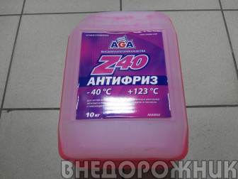 Антифриз AGA-Z40 (красный)  10л