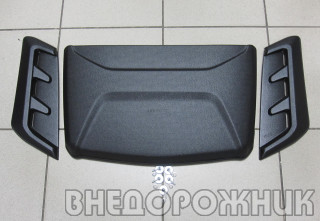 Накладки вентиляции салона Lada 4x4 aeroeffect OPTIMAL (к-кт 3 шт.) чёрные