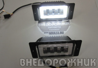 Фары противотуманные ВАЗ 2123 с.о. до 2009 LED со светящимся ободком (к-кт 2 шт)