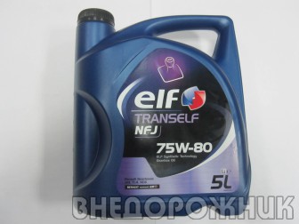 Масло трансмисионное ELF TRANSELF NFJ 75w80 КПП 5л синтетика