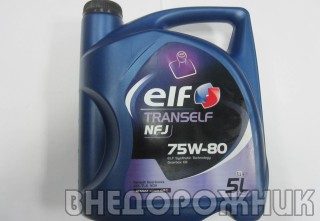 Масло трансмисионное ELF TRANSELF NFJ 75w80 КПП 5л синтетика