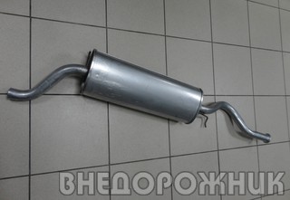 Глушитель ВАЗ-1118,1117 (аллюминизир. сталь)