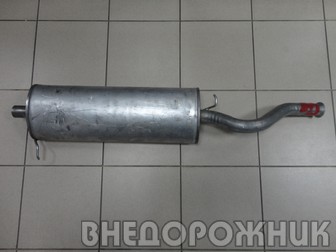 Глушитель ВАЗ-1119 хэтчбэк (аллюминизир. сталь)