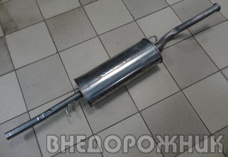Глушитель ВАЗ-2110 н.о. с 2008 г.(аллюминизир. сталь)