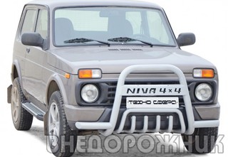 Дуга передняя «Нива 4х4» с усами и доп. защитой двигателя d63,5, Lada 4x4 Urban