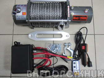 Лебёдка электрическая Electric Winch-12000 (5443 кг.) с кевларовым тросом