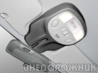 Корпус фонаря Нива Шевроле черный с плафоном
