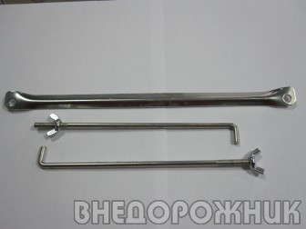 Планка АКБ прижимная+2 стяжки ВАЗ 2101 (к-кт)