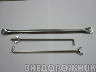 Планка АКБ прижимная+2 стяжки ВАЗ 2101 (к-кт)
