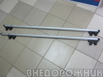 Поперечины на рейлинги аэродинамические алюминиевые (135 см.) к-кт 2 шт.