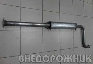 Резонатор  ВАЗ-2110 дв. 1.5 без катализатора до 2007 г.в. (73 см.) аллюминизир. сталь