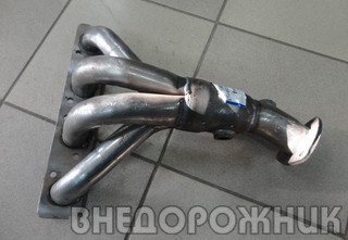 Труба приёмная ВАЗ дв. 16 клап 2 датчика (с заменителем катализатора)