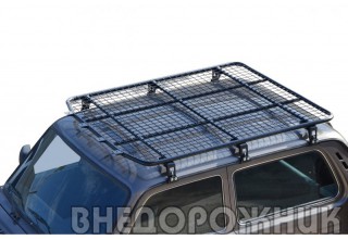 Багажник - платформа экспедиционный «Трофи» с сеткой URBAN 4x4 и 21214 Нива