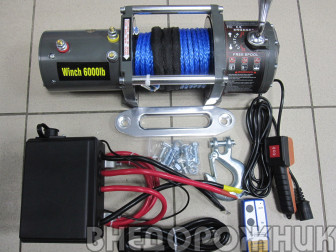 Лебёдка электрическая Electric Winch-6000 (2722 кг.) с кевларовым тросом