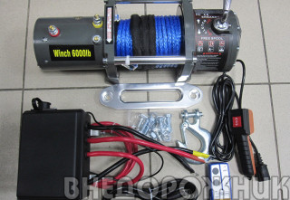 Лебёдка электрическая Electric Winch-6000 (2722 кг.) с кевларовым тросом