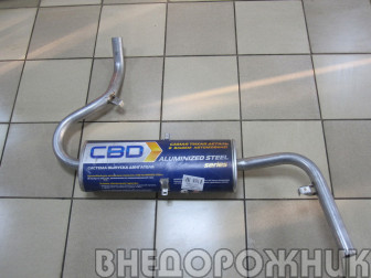 Глушитель ВАЗ-2121 (аллюминизир. сталь)