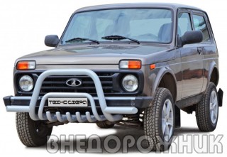 Защита переда «Низкая» с усами d63,5 21214-31 «Нива»