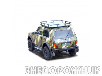 Бампер задний силовой с ТСУ (фаркопом) URBAN 4x4 и 21214 Нива