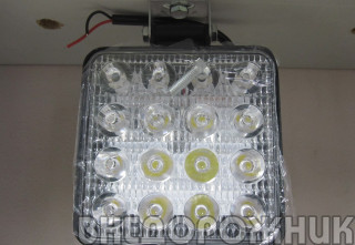 Фара светодиод. LED 16 W квадр. узкая (д105*в105*г20)