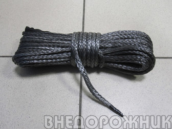 Трос синтетический диаметр 6мм, длина 18 м (для лебедок 2000-3500)