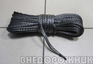 Трос синтетический диаметр 6мм, длина 18 м (для лебедок 2000-3500)