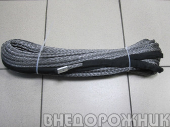 Трос синтетический диаметр 8мм, длина 28 м (для лебедок 3500-6000)