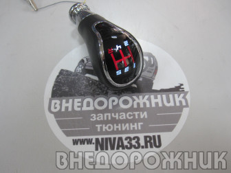 Ручка КПП ВАЗ 21214,Лада Урбан (красная LED подсветка)