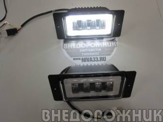 Фары противотуманные ВАЗ 2123 с.о. до 2009 LED со светящимся ободком (к-кт 2 шт)