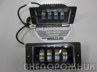 Фары противотуманные ВАЗ 2123 с.о. до 2009 светодиодные 40W (к-кт 2 шт)
