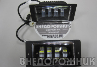 Фары противотуманные ВАЗ 2123 с.о. до 2009 светодиодные 40W (к-кт 2 шт)