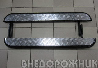 Пороги с алюминиевым листом d63,5 21214 (чёрные)