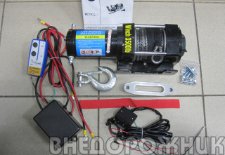 Лебёдка электрическая Electric Winch-3500 (1587 кг.) с кевларовым тросом