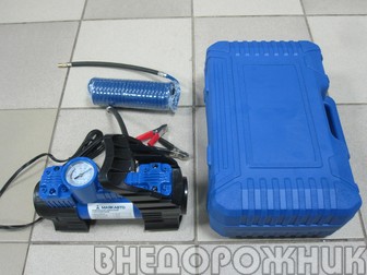 Компрессор автомобильный 60л/мин 10 атм 2 цилиндра МАЯКАвто в кейсе с фонариком