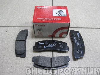 Колодка тормозная ВАЗ 2121 передняя (к-кт.4шт.) Brembo