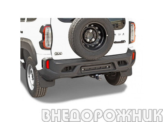 Фаркоп LADA NIVA TRAVEL с дополнительной защитой заднего бампера (квадрат со съёмным шаром)