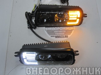 Подфарники ВАЗ 21214,Лада Урбан с линзованной оптикой 