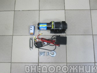 Лебёдка электрическая Electric Winch-4000 (1814 кг.) с кевларовым тросом