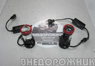 Лампа светодиодная с линзой H4 45w,d36мм (к-кт 2 шт.) Нива 21213,21214,Урбан,Legend