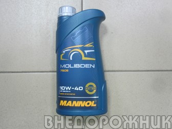 Масло моторное MANNOL  MOLIBDEN BENZIN 10W40 1л