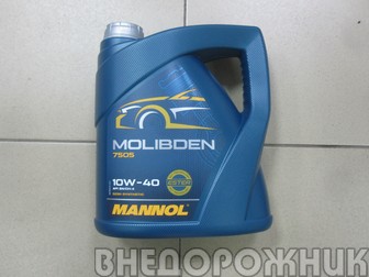 Масло моторное MANNOL  MOLIBDEN BENZIN 10W40 4л