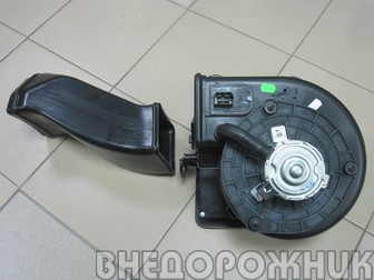 Мотор отопителя ВАЗ 2123 Нива Шевроле в сборе с корпусом и воздуховодом