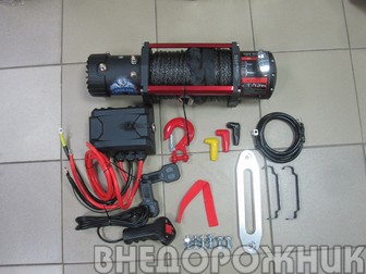 Лебёдка электрическая GRIZZLY 12000 (5443 кг.) синтетика на сальниках моносоленоид