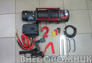 Лебёдка электрическая GRIZZLY 12000 (5443 кг.) синтетика на сальниках моносоленоид