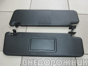 Козырьки солнцезащитные к-кт ВАЗ 21214,Легенд с 2020 чёрные с зеркалом