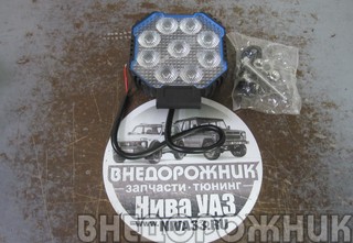 Фара противотуманная квадратная LED (ближний свет)