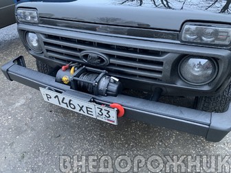 Кронштейн лебёдки в штатный бампер Нива 2121,21214