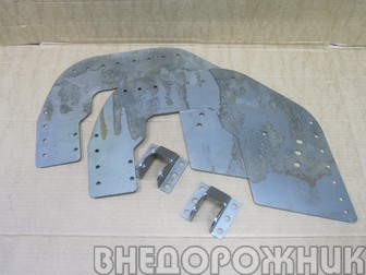 Комплект переноса задних амортизаторов в арку ВАЗ 2121,21213 с усилителями