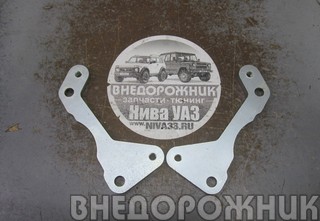 Пластины (планшайбы) для установки передних дисковых тормозов на Ниву под суппорт ГАЗель (к-кт)